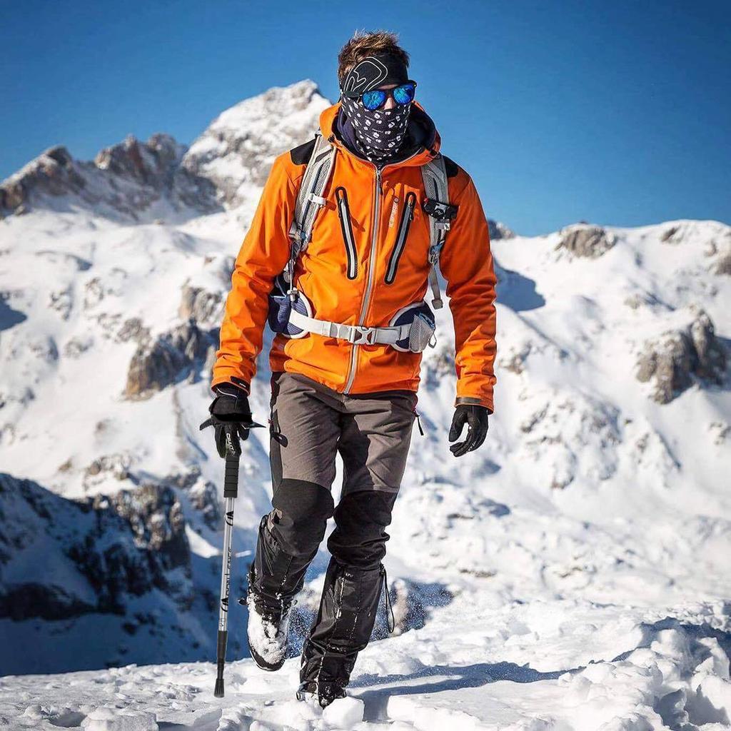 MOON LENCE Trekking set of with for and mountain with storage bag and silver poles, ultra-lightweight, compact, 3-stage telescopic, aluminum, 2,