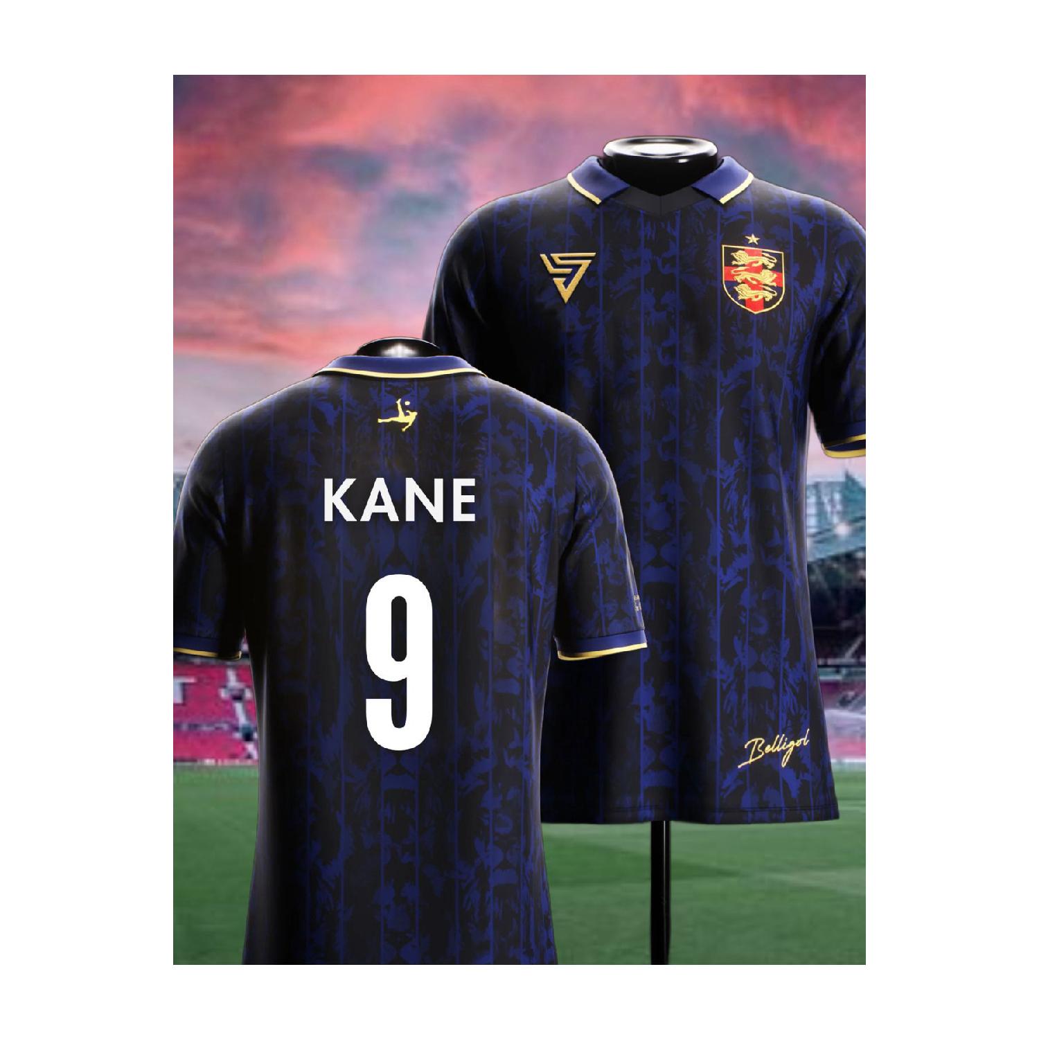 

Футбольный трикотаж специального дизайна England Kane из дышащей полиэфирной ткани Футбольный трикотаж S синий белл