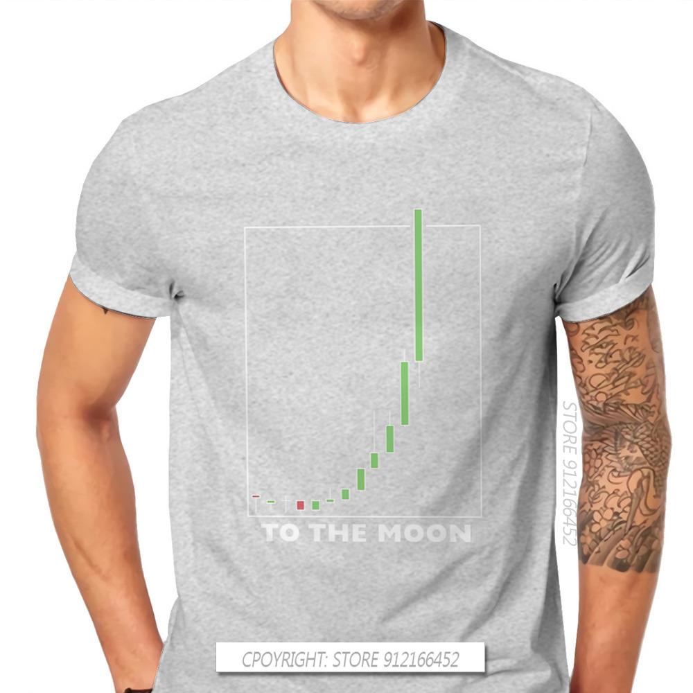 To The Moon Classic Wallstreetbets Stock Option Trading T Shirt Classic Graphic Big Size TShirt Big Sales Men