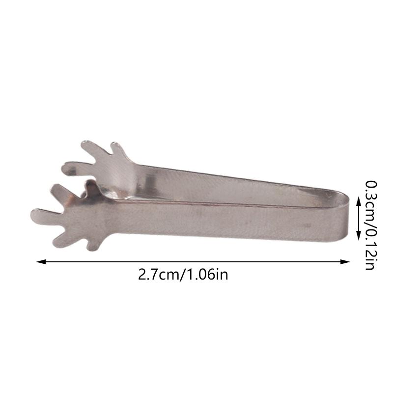 1:12 1:6 Dollhouse Miniature Metal Tongs Food Clip Bread Tongs Model Tableware Cookware Kitchen Utensils Tools Kids Toys