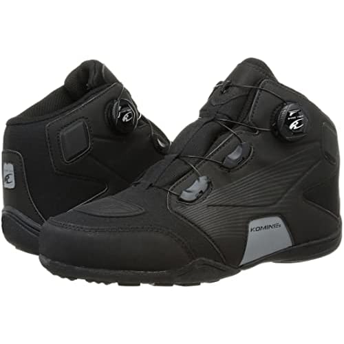 KOMINE Motorcycle Dial Fit WP Riding Shoes BK-096 Waterproof 05-096 Solid Black 27.0 Cm