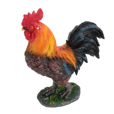 Chicken Figurine Resin Chicken Statue Garden Ornament Farm Animals Collection for Outdoor Backyard