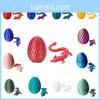 Exquisite Gem Dragon Collectibles Vibrant Silk Blue-green Dragon Egg Set Assembly Required