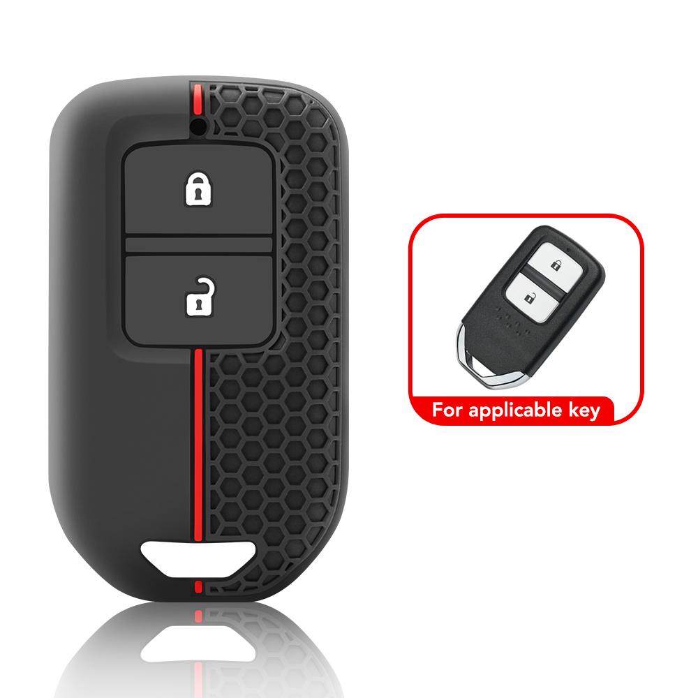 2/3/57 Buttons Silicone Remote Car Key Case for Honda Fit Odessey City Jazz XRV Venzel HRV CRV Accord Key Cover Car Accessories
