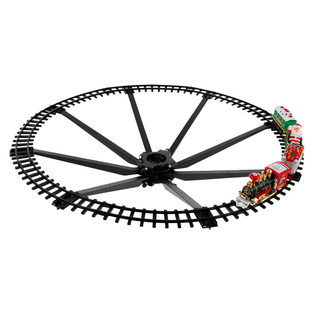 Christmas Train Set with Rail Car Railway Battery Operated