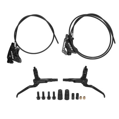 4 Piston Dual Drive Oil Brake 850mm Front 1550mm Rear Levers Hydraulic Disc Brakes for Mountain Cycl