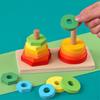 Creative Geometric Stacker Toy Set for Kids' Developmental Skills