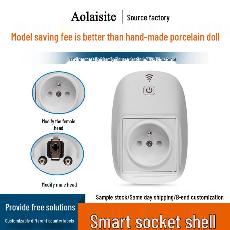Wireless WiFi Zigbee Smart Socket - European, American, French Standards, Plastic Shell