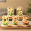 Kompatibel mit mikrogranularen Rosen, Lichtern, Topfpflanzen, Unsterblichkeit, Zusammengebauten Ornamenten, Lernspielzeug, Geschenken für Mädchen