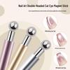Nail Art Double-Ended Cat Eye Magnet Wand with Steel Balls for Light Glass Beads