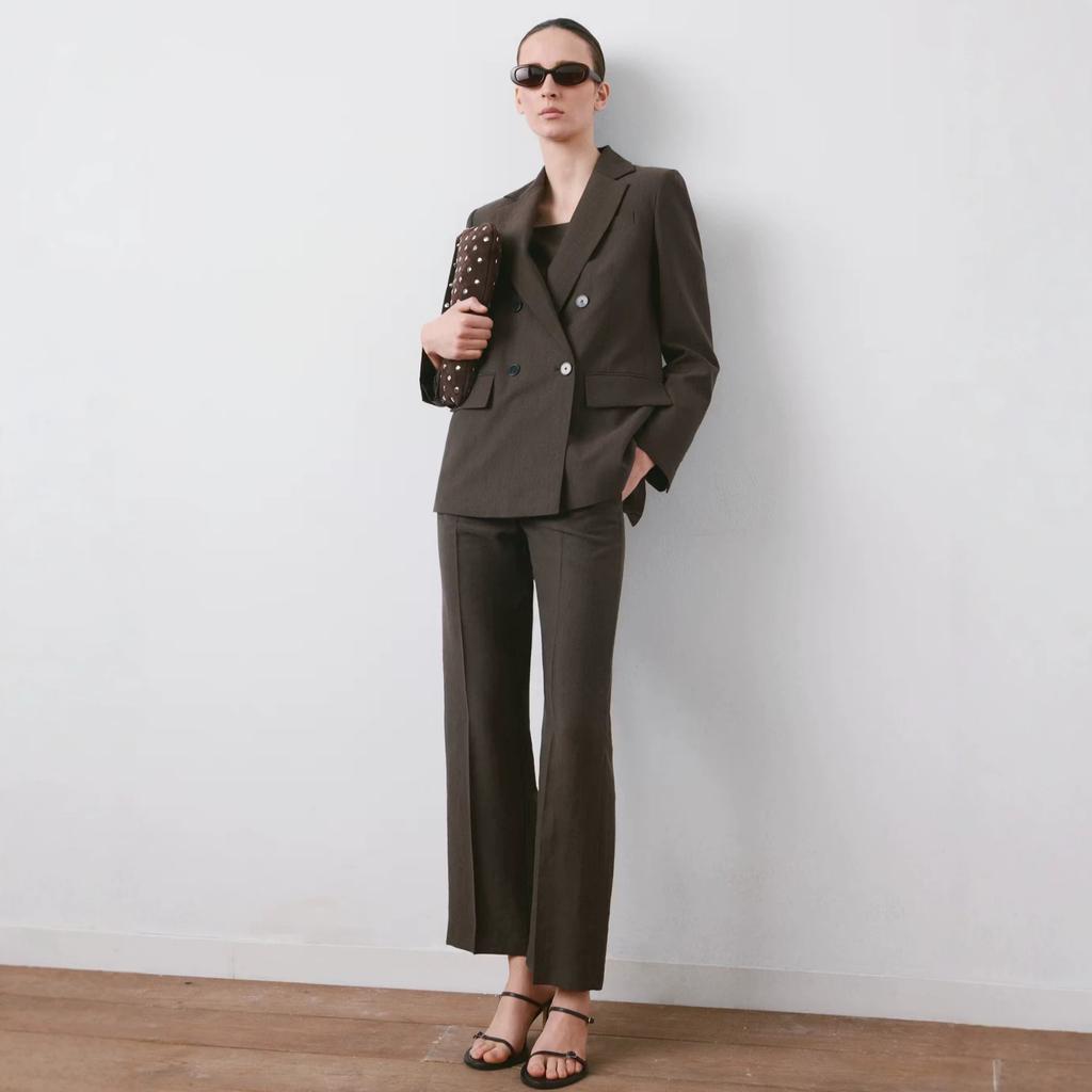 2026 New European and American Style Temperament Commuter V-neck Loose Women's Two-piece Set