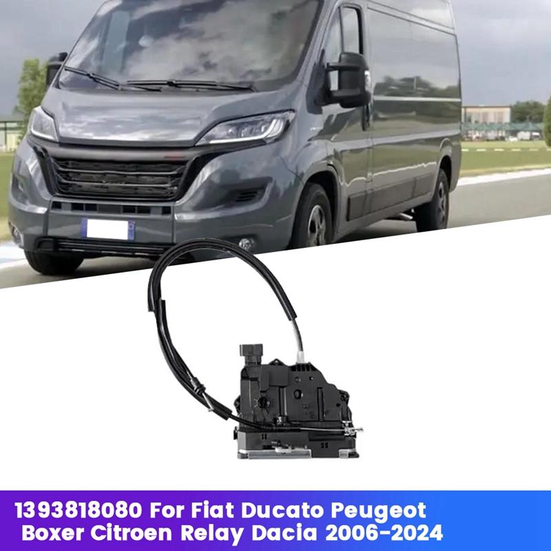 1 Stück RHD Türschloss Aktuator Schwarzer Kunststoff+Metall Für Fiat Ducato Peugeot Boxer Citroen Relay Dacia 2006-2024 Schiebetürfang