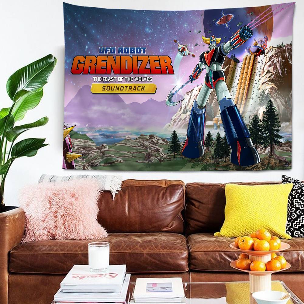 UFO ROBO GRENDIZER GOLDORAK Cartoon Tapestry Home Decoration Hippie Bohemian Decoration Divination Home Decor