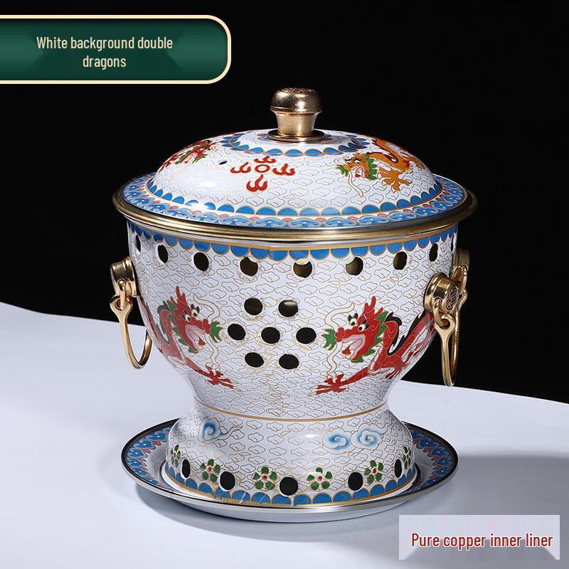 Zhongji Cloisonné Copper Personal Hotpot 19cm