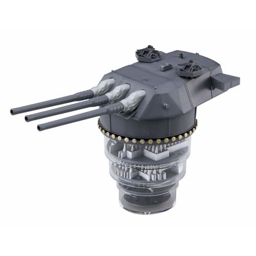 Fujimi Model 1/200 Equipment Series No. 3 Battleship Yamato Type 94 46cm Triple Main Turret (with Additional Machine Guns) Color-Coded Plastic Model K