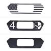 Car Rear License Plate Frame Trim Stickers USA Flag Style Decals Vinyl Sticker Accessories For Chevrolet Corvette C8
