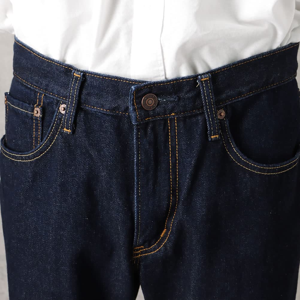 Edwin E404 Denim Loose Long Popular One Size W30 Pants, Fit, Pockets, All-Season Pants, Jeans, Brand, Men's, Wash, (76cm)