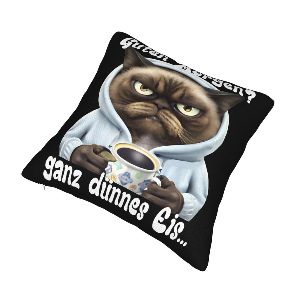 Guten Morgen Ganz Dnnes Eis Pillow Cover Accessories Printing Cushion Cover Decorative Pillow Case Cover Sofa Multiple Sizes