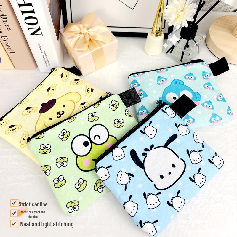 Cartoon Oxford Cloth Coin and Card Holder with Multiple Patterns