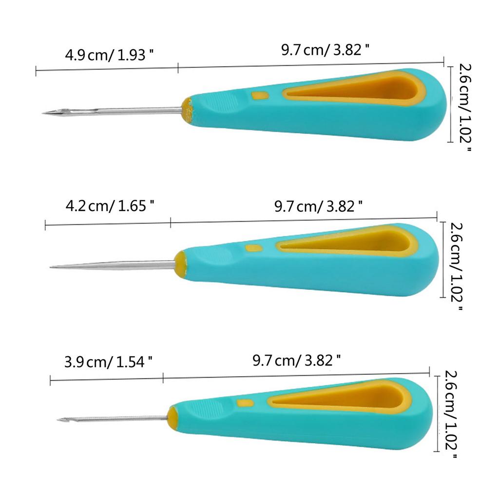 3x DIY Candle Making Punch Tool Round Hole Cone Hand Drills Punch Needle Candle Wick Tools for Crafting Candle Making