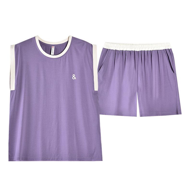Pajamas Women's Summer Modal Sleeveless Vest Shorts Thin 1011 New Ice Silk Summer Loungewear Set