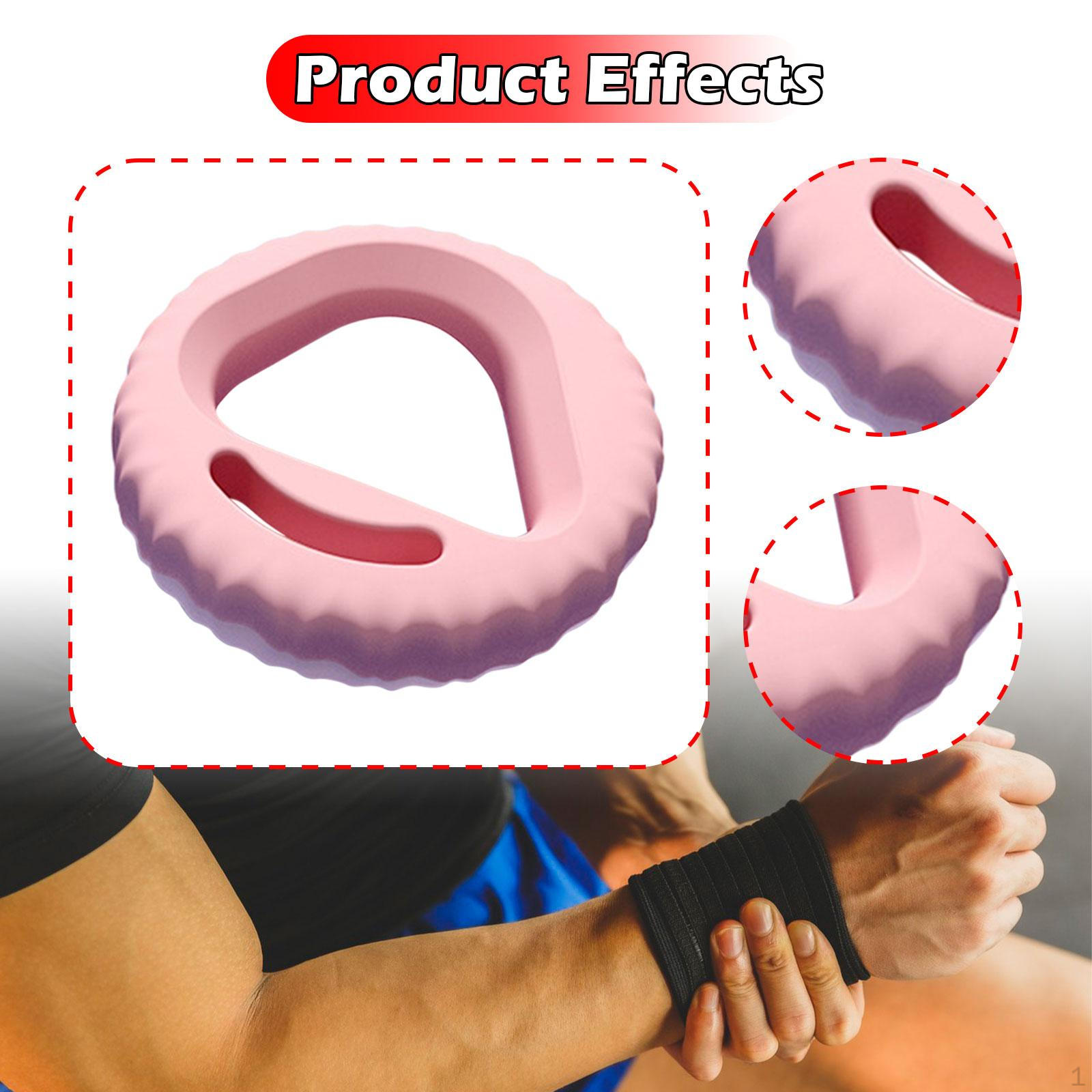 

Hand Grip Strengthener Finger Exerciser Silicone 3 Resistance Levels Strength Train for Pink 20 25 30LB