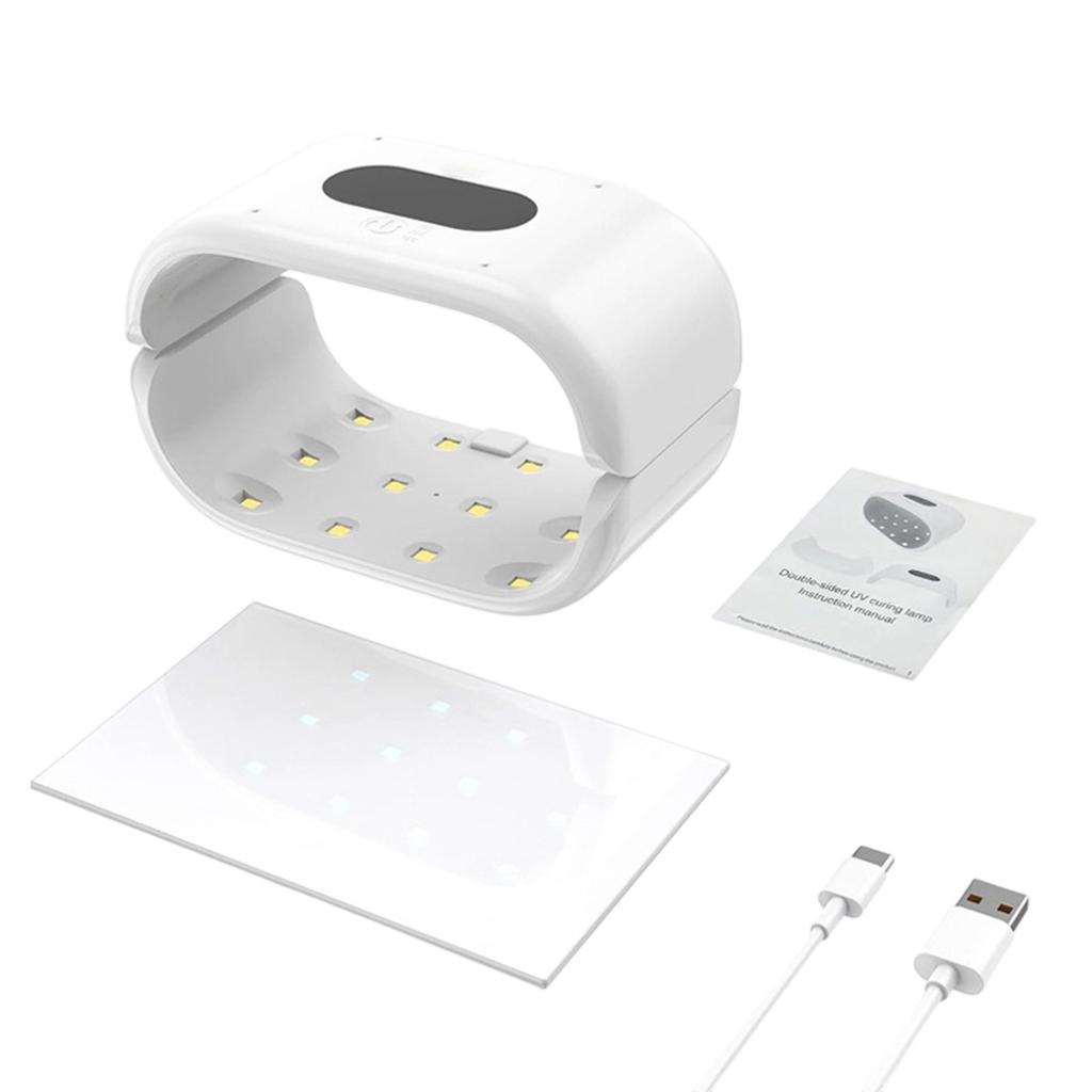 Lâmpada de Cura de Resina UV Dupla Face Endurecedor de Resina UV Para Fabricação de Joias e Artesanato DIY Com Endurecimento Rápido Bidirecional