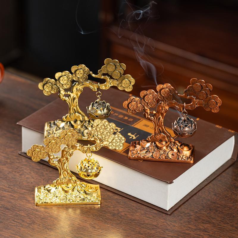 Lucky Decor Incense Burner Creative Zen Ornament for Home Office Tea Ceremony Daily Relaxation Use