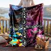 Warme Flanelldecke mit Poppy Playtime Muster, Leichte, bequeme Überwurfdecke für Bett und Sofa