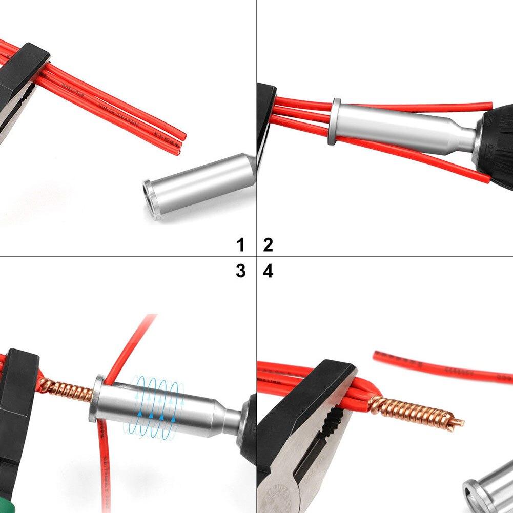 Univerzální nástroj na stáčení drátů Elektrický kabel Rychlokonektor Automatický kroucený odizolovací nástroj na odizolování drátu Twister Drill Driver