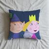B-BBen H-HHollys Little Kingdom Cushion Cover Decorative Throw Pillow Modern Square Romantic Couch Sofa Bed Car