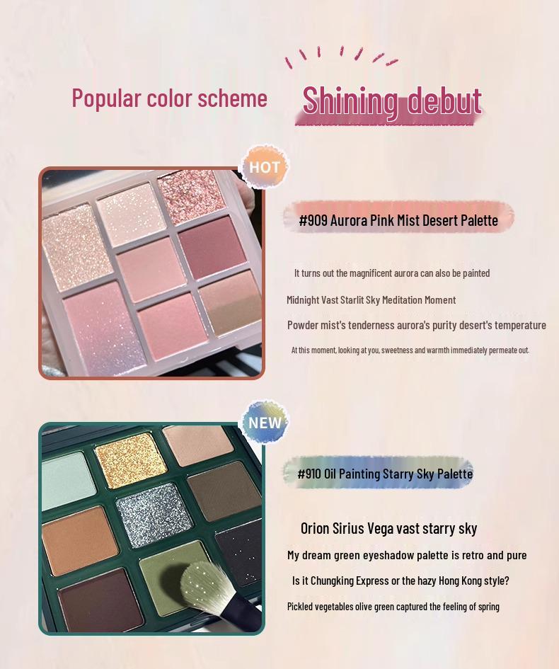 GoGoTales GoGo Dance Secret Garden Eyeshadow Palette - Summer Milk Tea Earth Tones with Matte, Shimmer, and Glitter Finishes