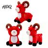 Chinese New Year Mascot Sheep Doll of The Plush Toy Auspicious Cloud Lucky for Kids Embroidery