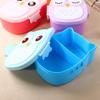 High-capacity Owl Lunch Box Childrens Cartoon Pattern Plastic Anti Drop Food Container Tableware Pupil Outdoor Picnic Bento Boxs