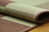Ikehiko Igusa Rug Carpet Block 2 140 X 200cm Brown Made In Japan Approx. #8220550