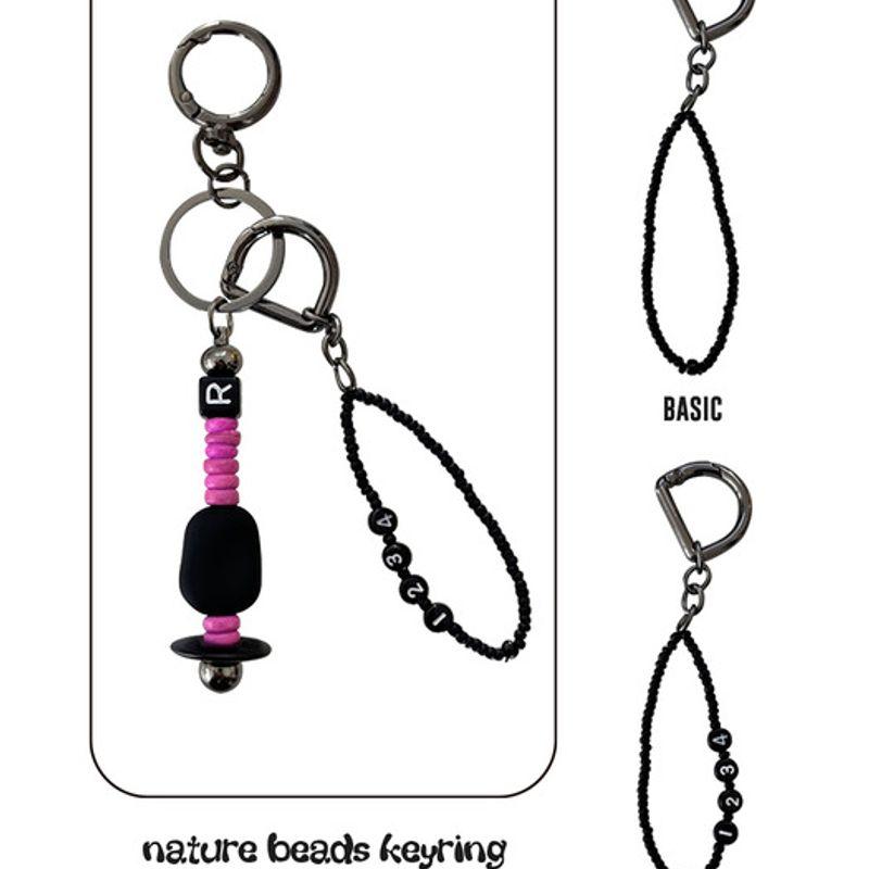 

REVOIRSIS nature beads keyring magenta magenta_CUSTOM (4-digit number) (2,000 won)