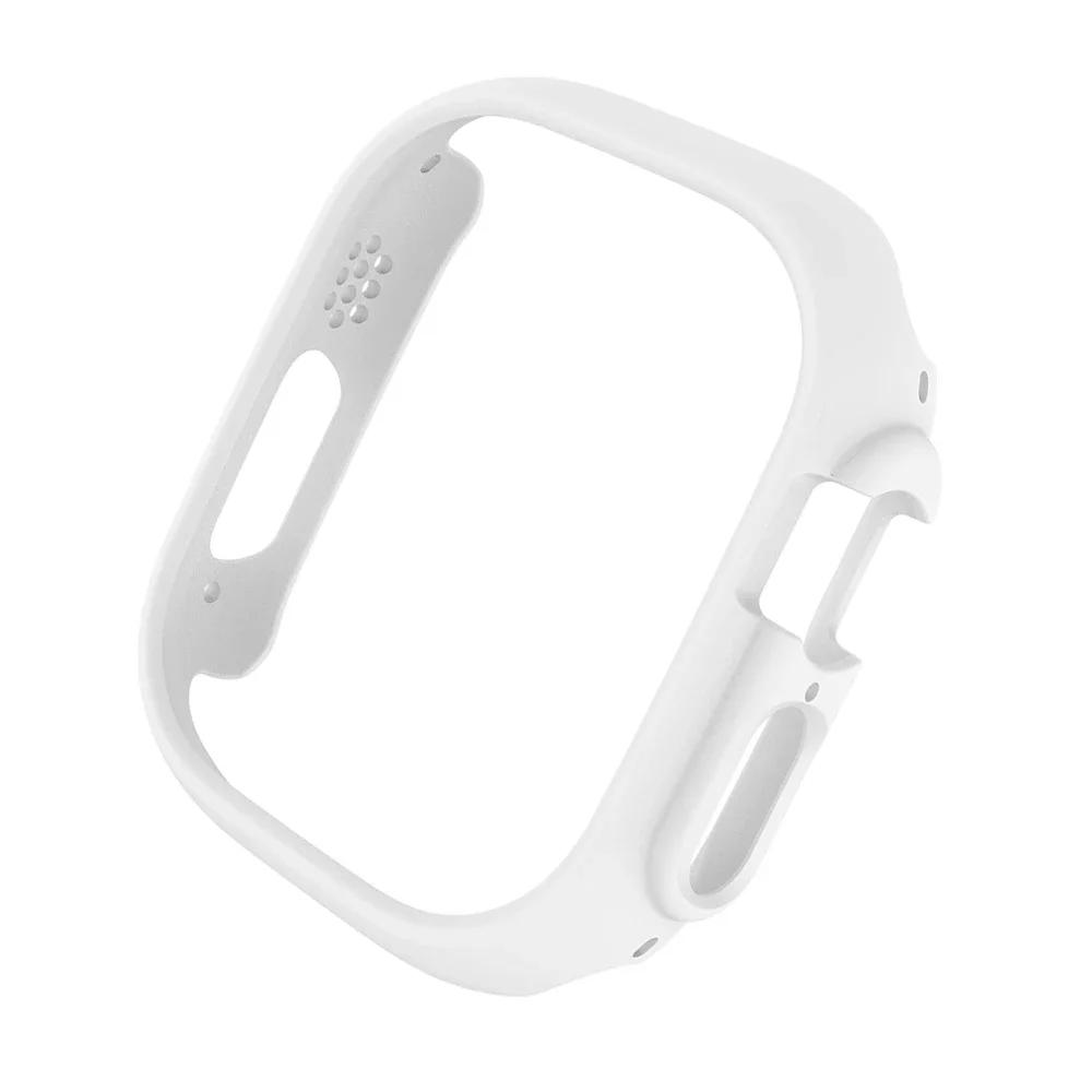 Matte Protective Cover for Apple Watch Ultra 2 PC Transparent Bumper Hard PC Frame Protector Case for Iwatch Ultra 49mm