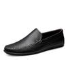 Men's Cross-Border Leather Loafers: Slip-On, Low-Top, Casual Driving Moccasins