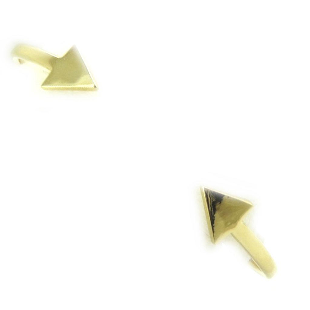 Les Trésors De Lily [M6180] - Gold Plated Bracelet 'Choreography' (arrows) - 68 Mm - Triangles 10x10 Mm