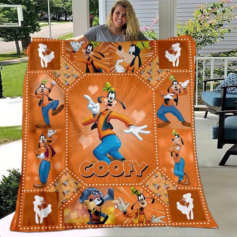 Goofy Blanket  Ultra-Soft, Warm, Cozy Throw for Living Room, Sofa, Four Seasons Travel Accessory  Cute Cartoon Character Home Decoration