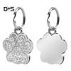 Puppy Town Jewelry Gift Mini Paw Pattern Puppy Dog Cat Collar ID Tag Pendant