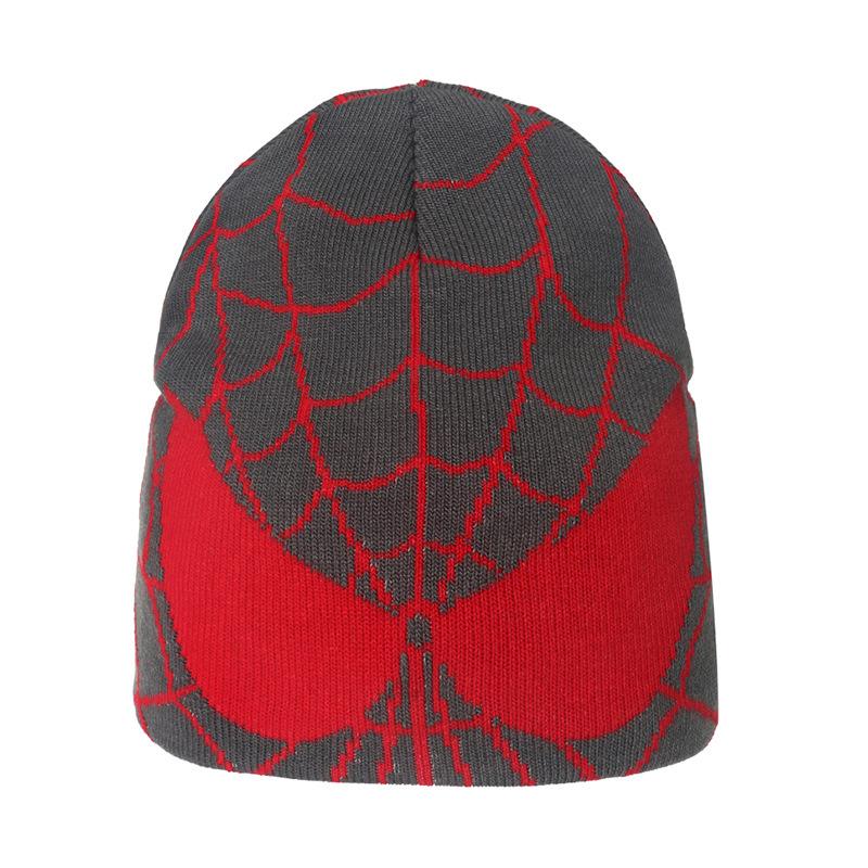 Cross-border Amazon's new spider web beanie cold hat cute wool thermal hat cartoon knitted hat men and women and children