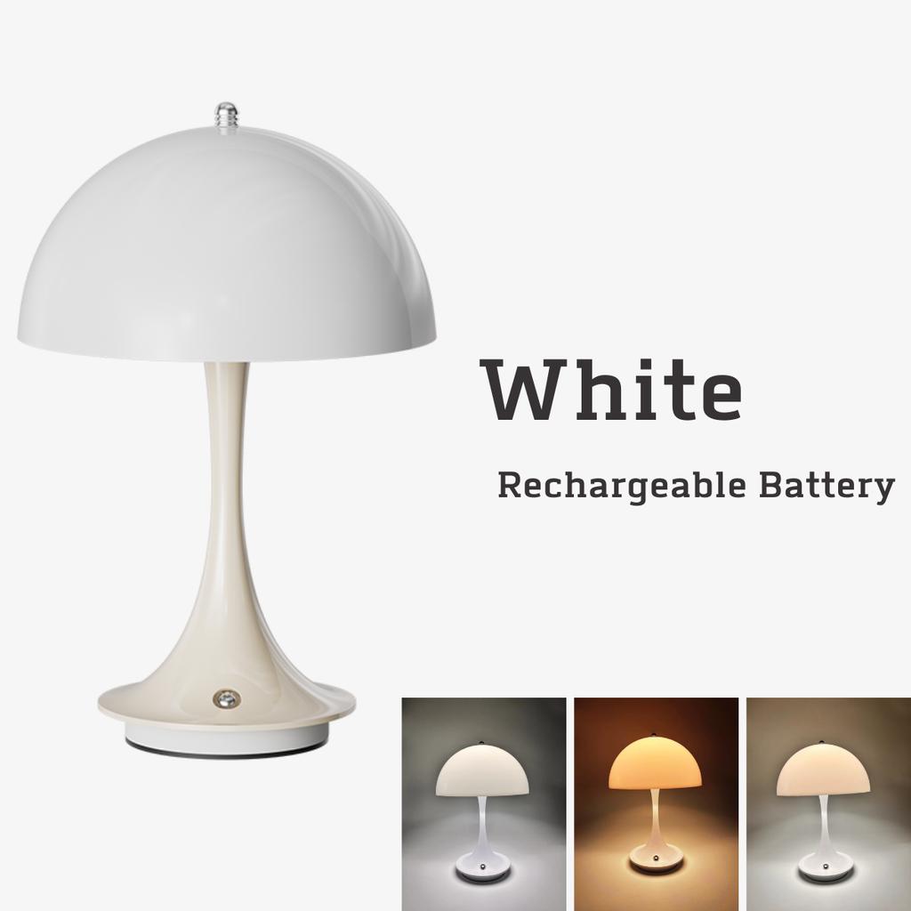 Moderne Nachttischlampe Pilz Tischlampe Schlafzimmer USB wiederaufladbare LED Nachtlicht Zimmer Esstisch dekorative Tischlampe Beleuchtung