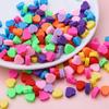 30 Stücke 9*10mm Liebe Herz Polymer Clay Perlen Bunte Lose Perlen Für Schmuck Machen DIY Armband Halskette ohrring