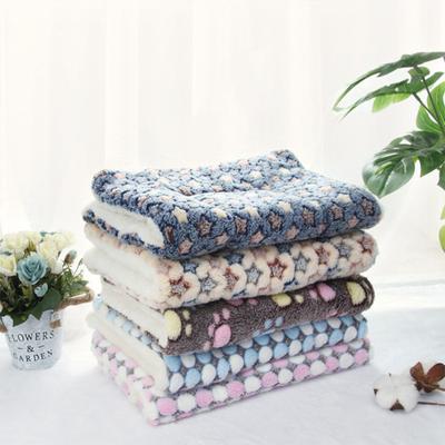 Flannel  Blanket Thickened Winter Warm Non-slip Blanket Mat Cushion Beds For Dogs Cats