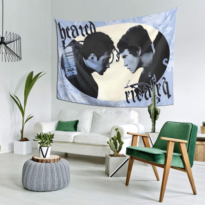 VIKAMA Stylized Hockey Rivalry Tapestry Will Bring A Nostalgic Competitive Atmosphere To Your Bedroom Game Room