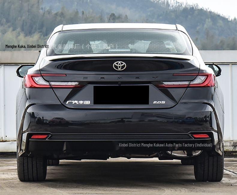 Ninth Gen 24-25 Toyota Camry No-Drill Rear Spoiler, Original Style, Modified.