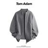 TOM ADAM Men's American Style Zipper Knit Cardigan