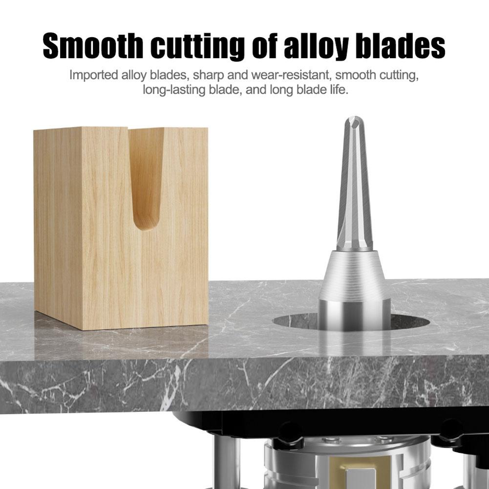 Woodworking Milling Cutter TCT Carbide 1/2 Shank Round Bottom V-Groove Router Bit For Furniture And Decorative Woodwork