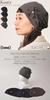 CHARM Flower Corsage Sheer Watch Cap Stylish and Elegant Plus Size [Free Size/Charcoal Gray] Hat,